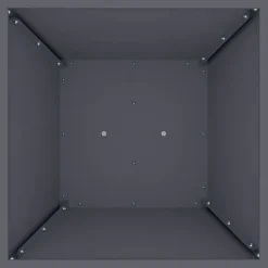 Trapezoidal Søjle Plantekasse i Stål | Farve: Antracit | Størrelse: 40 x 40 x 100 cm