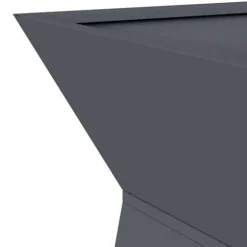 Trapezoidal Søjle Plantekasse i Stål | Farve: Antracit | Størrelse: 40 x 40 x 100 cm