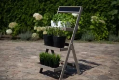 Træblomsterreol /100x52x52 cm/ Finish Grå