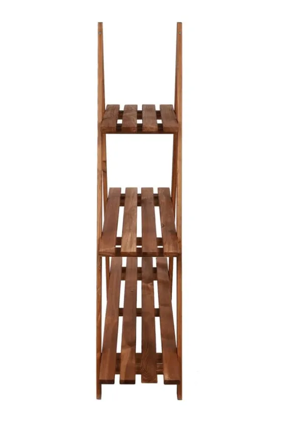 Træblomsterstativ 107x101x26 cm - RP/ 3-niveau/ Brun