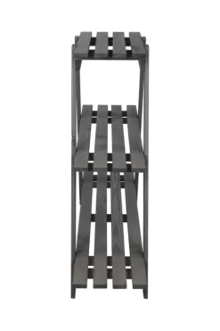 Træblomsterstativ 79x101x26 cm - RP/ 3-niveau/ Grå