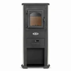 Træbrændeovn - antracit & beige - 8,5kW