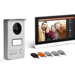 Trådbundet videointercom med märken Pekskärm 7 - VisioDoor 7+ RFID