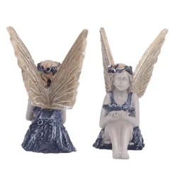 Trädgård Solros Fairy Statue Mytisk Fairy Staty Vacker ängelskulptur dekorativ figur
