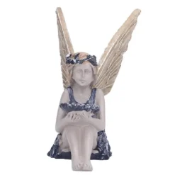 Trädgård Solros Fairy Statue Mytisk Fairy Staty Vacker ängelskulptur dekorativ figur