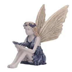 Trädgård Solros Fairy Statue Mytisk Fairy Staty Vacker ängelskulptur dekorativ figur