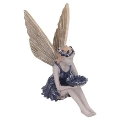 Trädgård Solros Fairy Statue Mytisk Fairy Staty Vacker ängelskulptur dekorativ figur