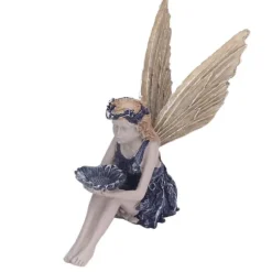 Trädgård Solros Fairy Statue Mytisk Fairy Staty Vacker ängelskulptur dekorativ figur