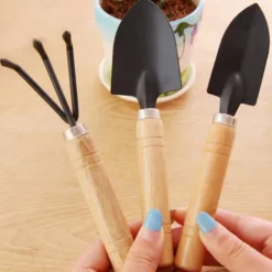 Trädgårdsskyffel Set Mini Kit Hushållskruka Plantering Blommor Suckulenta Trädgårdsarbete ogräsrensning Verktyg