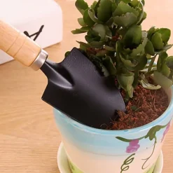 Trädgårdsskyffel Set Mini Kit Hushållskruka Plantering Blommor Suckulenta Trädgårdsarbete ogräsrensning Verktyg