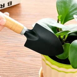 Trädgårdsskyffel Set Mini Kit Hushållskruka Plantering Blommor Suckulenta Trädgårdsarbete ogräsrensning Verktyg