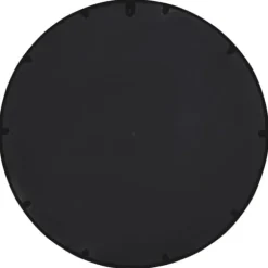 Trädgårdsspegel rund i järn för utomhusbruk | Färg: Svart | Storlek: 40x4 cm