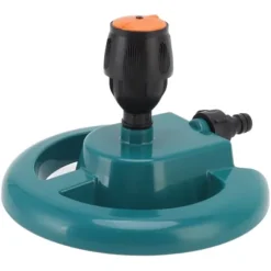 Trädgårdssprinkler Automatisk rotation 360 grader Hållbar ABS rund bas Ofta använd grässpridare för Garden Lawn Road