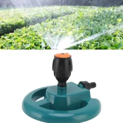 Trädgårdssprinkler Automatisk rotation 360 grader Hållbar ABS rund bas Ofta använd grässpridare för Garden Lawn Road