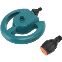Trädgårdssprinkler Automatisk rotation 360 grader Hållbar ABS rund bas Ofta använd grässpridare för Garden Lawn Road