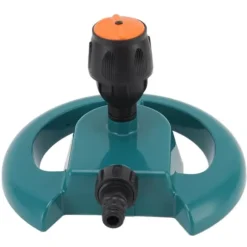 Trädgårdssprinkler Automatisk rotation 360 grader Hållbar ABS rund bas Ofta använd grässpridare för Garden Lawn Road