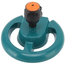 Trädgårdssprinkler Automatisk rotation 360 grader Hållbar ABS rund bas Ofta använd grässpridare för Garden Lawn Road