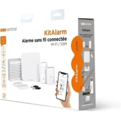Trådløs alarm forbundet til Wi-Fi og GSM 4G - KitAlarm - SCS SENTINEL