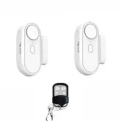 Trådløs dør- og vinduesalarm med fjernbetjening - 1 magnetisk dørsensor og 2 alarmer