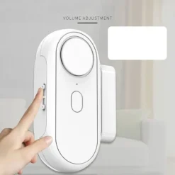 Trådløs dør- og vinduesalarm med fjernbetjening - 1 magnetisk dørsensor og 2 alarmer