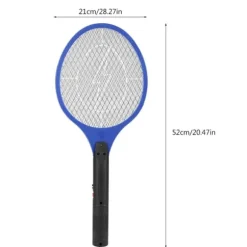Trådløs Genopladelig Elektrisk Fly Myggesmækker Bug Zapper Racket Insektdræber Blå