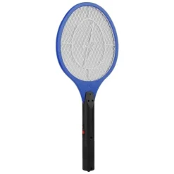 Trådløs Genopladelig Elektrisk Fly Myggesmækker Bug Zapper Racket Insektdræber Blå