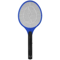 Trådløs Genopladelig Elektrisk Fly Myggesmækker Bug Zapper Racket Insektdræber Blå