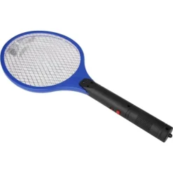 Trådløs Genopladelig Elektrisk Fly Myggesmækker Bug Zapper Racket Insektdræber Blå