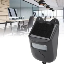 Trådløs Indkørselsalarm Dørklokke Solcelledrevet Indkørselsalarm Infrarød Sensor Dørklokke Indendørs Hjemmesikkerhedssystem med 1 Detektor 2 Modtager | CDON