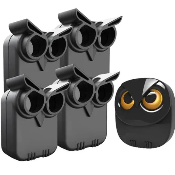 Trådløs Indkørselssikkerhedsalarm, Vandtæt, PIR Bevægelsesdetektor, , KIT4, EU plug