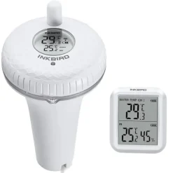 Trådløs Pooltermometer, Bluetooth-forbindelse, Høj præcision for måling af temperatur og luftfugtighed,Trådløs Version