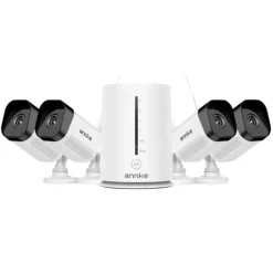 Trådløse sikkerhedskameraer, 5MP opløsning, nattevisionsfunktioner,5MP 4Stk Kamera