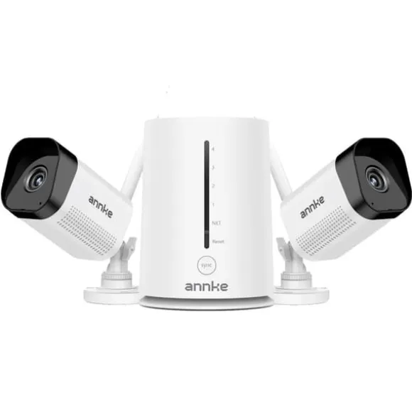 Trådløse sikkerhedskameraer, 3MP opløsning, nattevisionsmuligheder, 3MP 2 stk. kamera