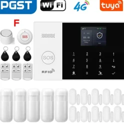 Trådløst Alarm System, Smart Home Kompatibilitet, Multifunktionelle Advarsler,EU stik, 4G-F