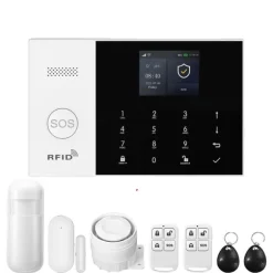 Trådløst Alarm System, Smart Home Kompatibilitet, Multifunktionelle Advarsler,EU stik, 4G-A