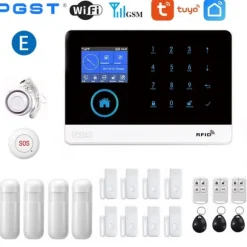 Trådløst Alarm System, Stemmestyring, Multi-Zone Support,E, EU-stik