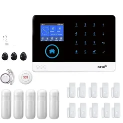 Trådløst Alarm System, Stemmestyring, Multi-Zone Support,EU-stik, F