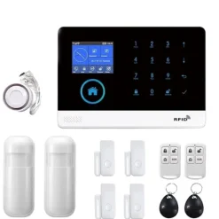 Trådløst Alarm System, Stemmestyring, Multi-Zone Support,EU-stik, C