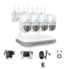 Trådløst kamera kit, To-vejs lyd, Farve natvision, Ingen, 8CH NVR x 4 Cam 5MP