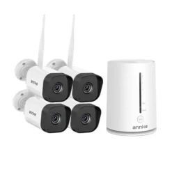 Trådløst Sikkerhedskamera, 5MP Opløsning, Nattesynsfunktion,I71GK 4Pcs Kamera