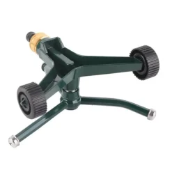 Trearmad metallsprinkler med G3/4-kontakt Rostsäker 360° roterande bevattningssprinkler för gräsmatta