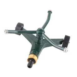 Trearmad metallsprinkler med G3/4-kontakt Rostsäker 360° roterande bevattningssprinkler för gräsmatta