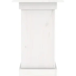 Trendy blomsterstander i massivt fyrretræ | Størrelse: 40x40x60 cm | Farve: Hvid