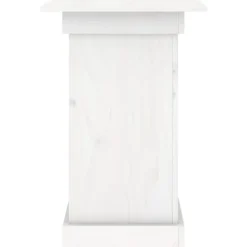 Trendy blomsterstander i massivt fyrretræ | Størrelse: 40x40x60 cm | Farve: Hvid