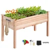 Træhævet Haveseng & Plantekasse 47,2x22,8x30 cm - Perfekt til blomster og grøntsager. Ideel til udearealer og havearbejde.