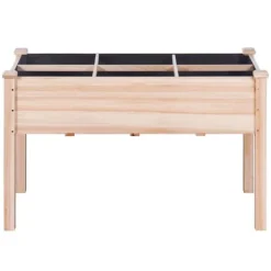 Træhævet Haveseng & Plantekasse 47,2x22,8x30 cm - Perfekt til blomster og grøntsager. Ideel til udearealer og havearbejde.