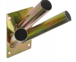 TRIPEL FLAGHOLDER, GALVANISERET, GUL - FLAGHOLDER 3 M
