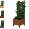 Træplantekrukke med pergola RD-DNC /120x40x40cm/ Brun