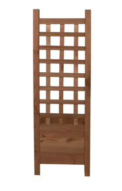 Træplantekrukke med pergola RD-DNC /120x40x40cm/ Brun
