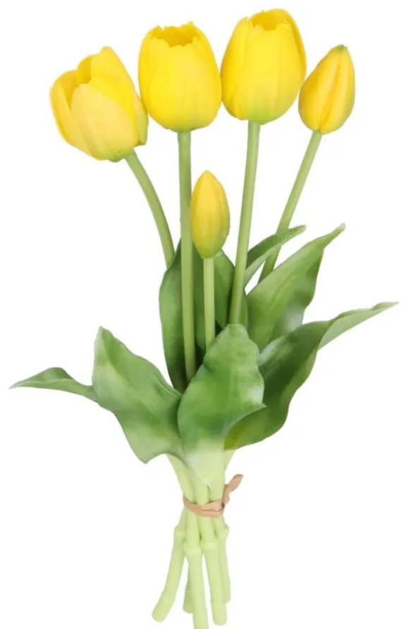 TULIPANER BUKETT AF TULIPANER GUMMIBELAGET GUMMI SILIKONE LIKE LIFE